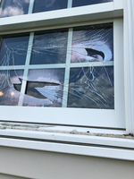 broken house windows