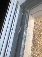 Broken house window